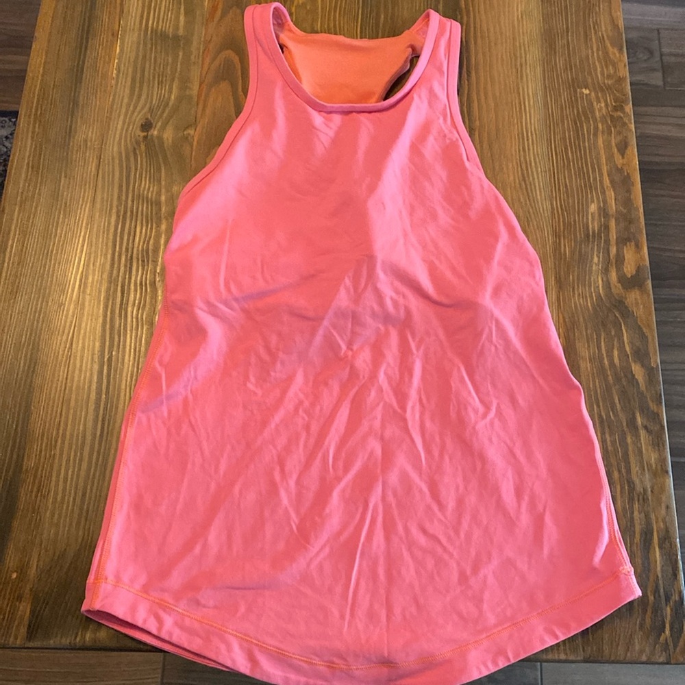 Lululemon pink coral racerback tank